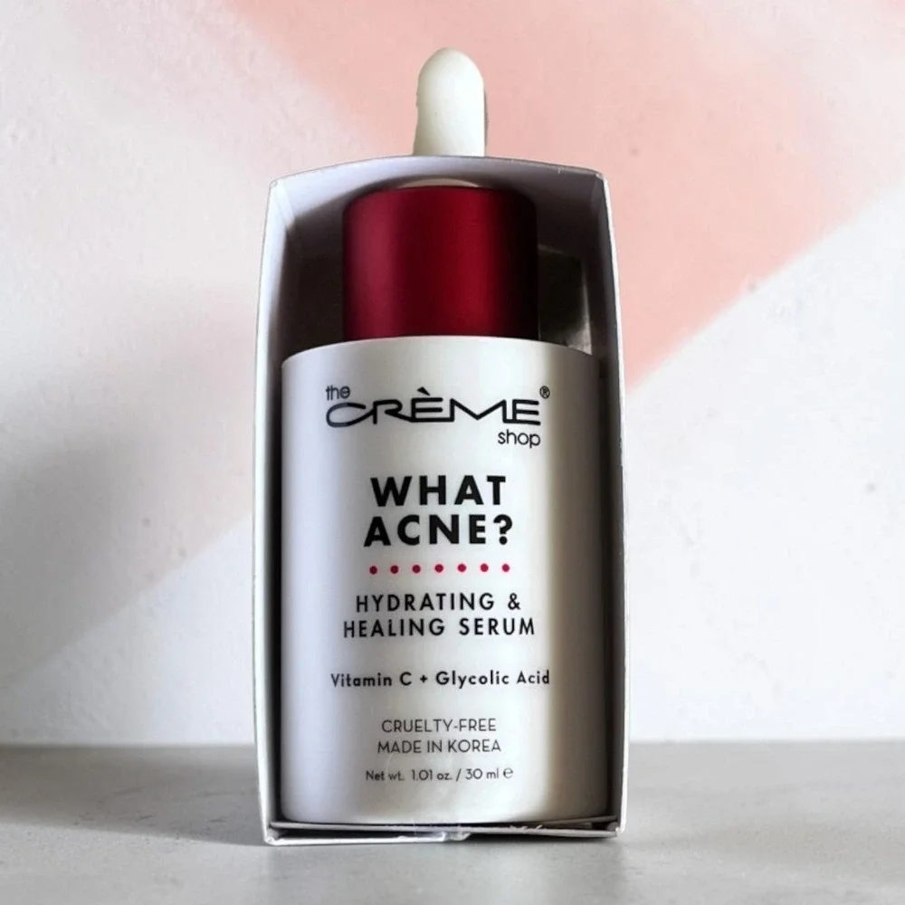 The Crème Shop What Acne? Serum 1.01oz New Vitamin C Glycolic Acid ACN4679